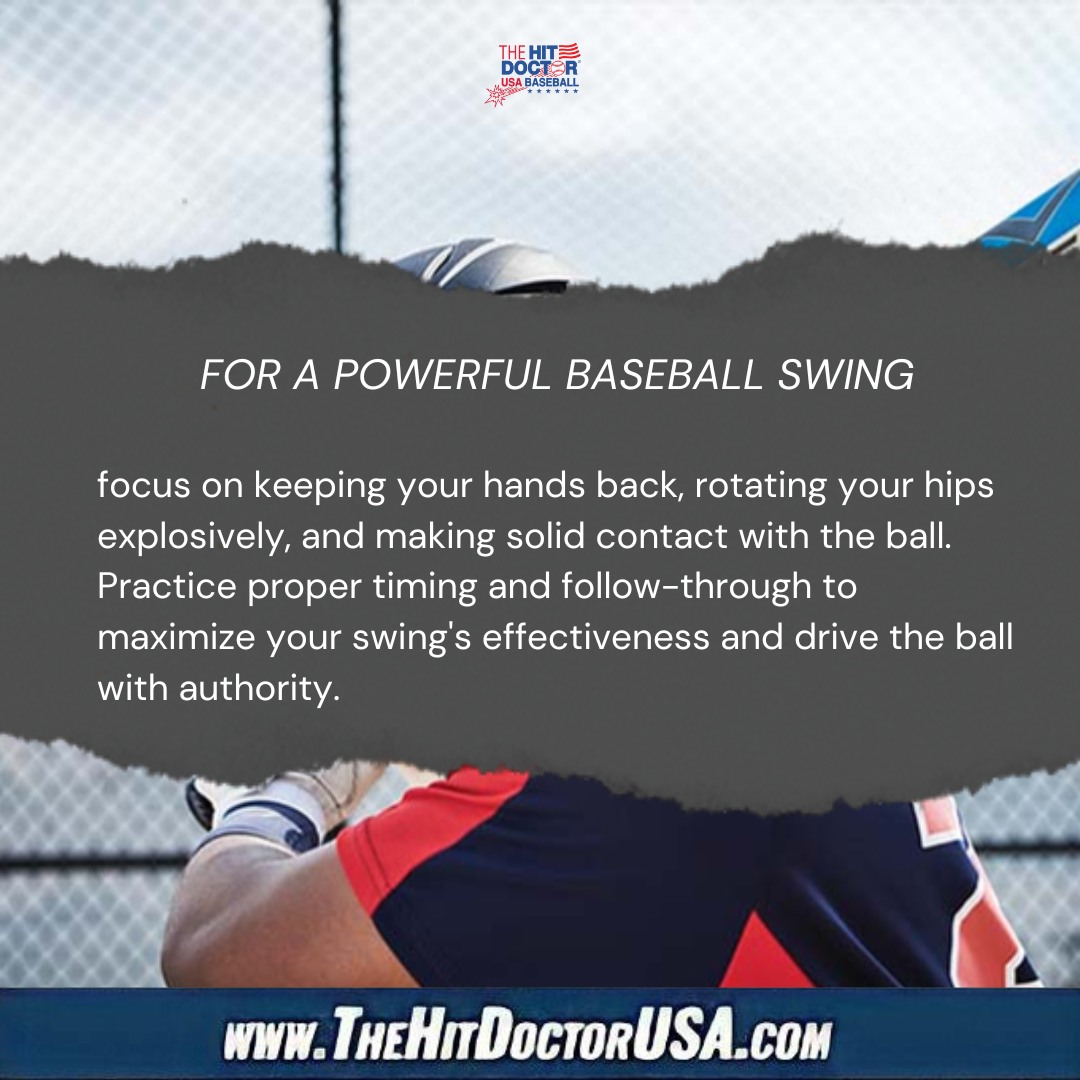 Powerful Baseball Swing